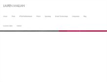 Tablet Screenshot of laurenmaillian.com